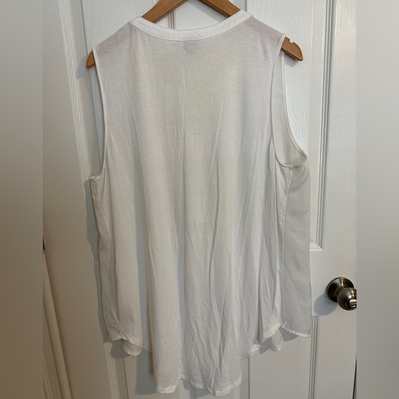Merona white sleeveless blouse size xxl - Picture 7 of 8